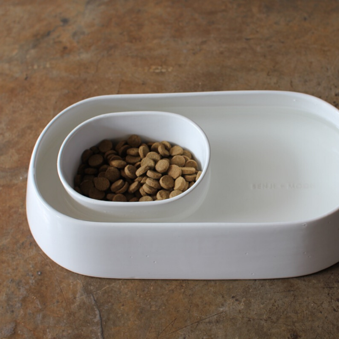 Benji + Moon – “Anti-Ant” Ceramic Food & Water Bowl – Cane Mundi