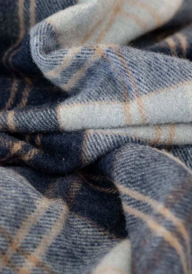 The Tartan Blanket Co - Wool Blanket - Bannockbane Silver Tartan