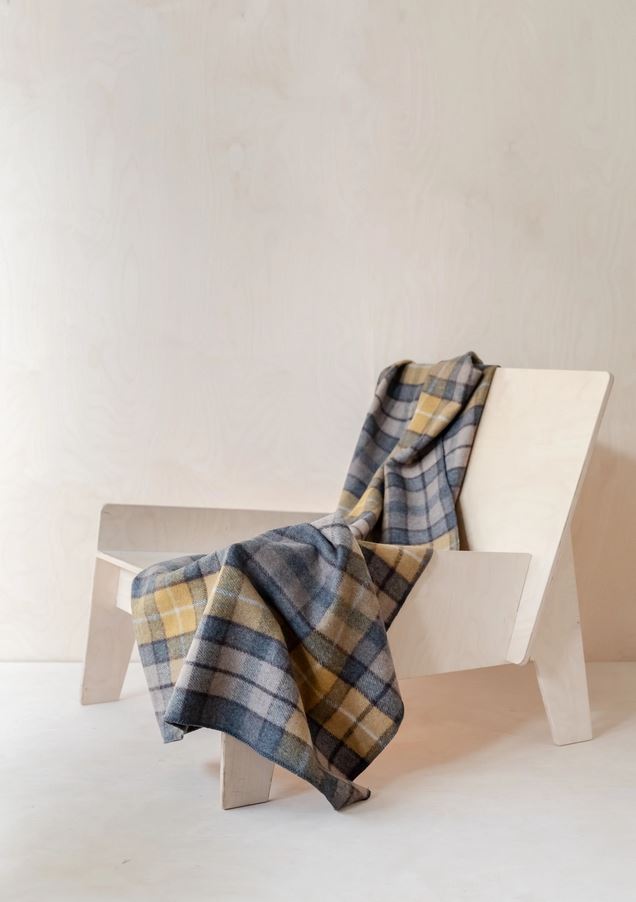 The Tartan Blanket Co - Wool Blanket - Buchanan Natural Tartan