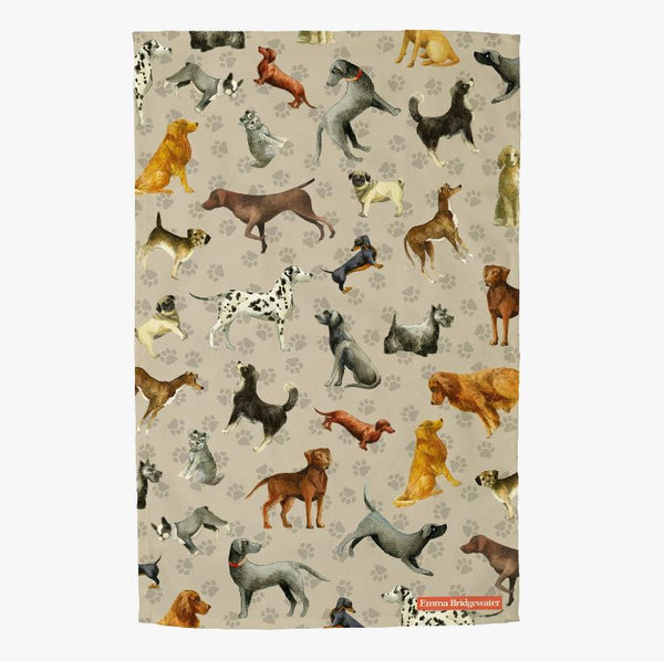 Emma Bridgewater’ Dogs and Paws Tea Towel