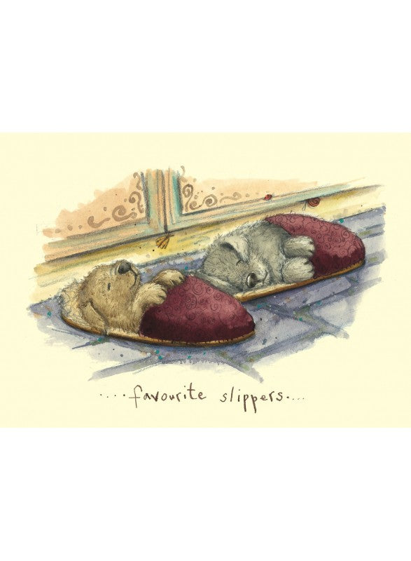 Favourite slippers - Card