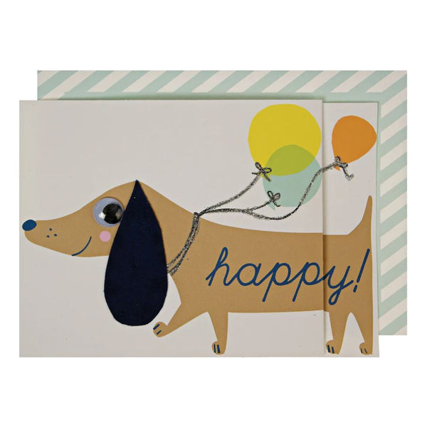 Meri Meri - Sausage Dog Birthday Card