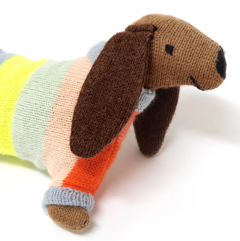 Meri Meri - Sausage Dog Baby Rattle