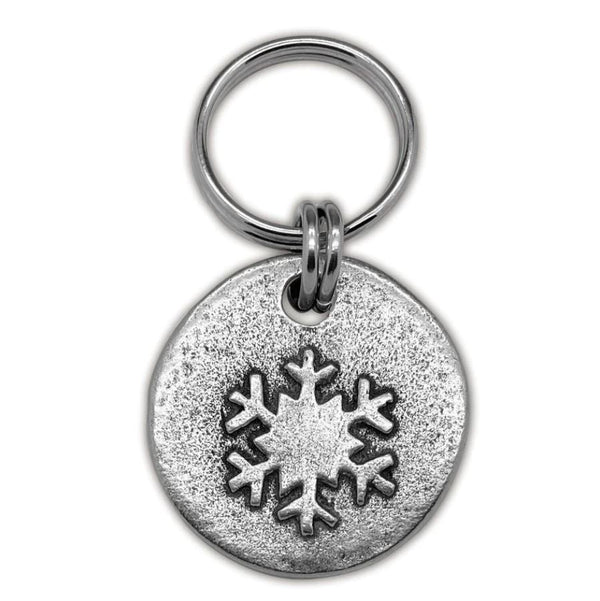 Mutts & Hounds - Snowflake Motif Pewter Dog Tag
